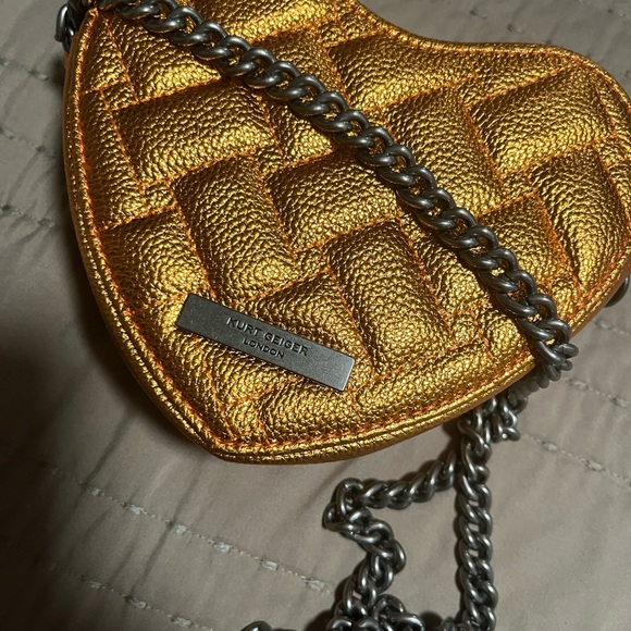 Kurt Geiger Orange Heart Crossbody Bag - Picture 15 of 16